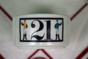 The "21" Club Jockey Ceramic Ashtray