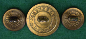 Set x 3 Myopia Hunt Club Brass Blazer Buttons