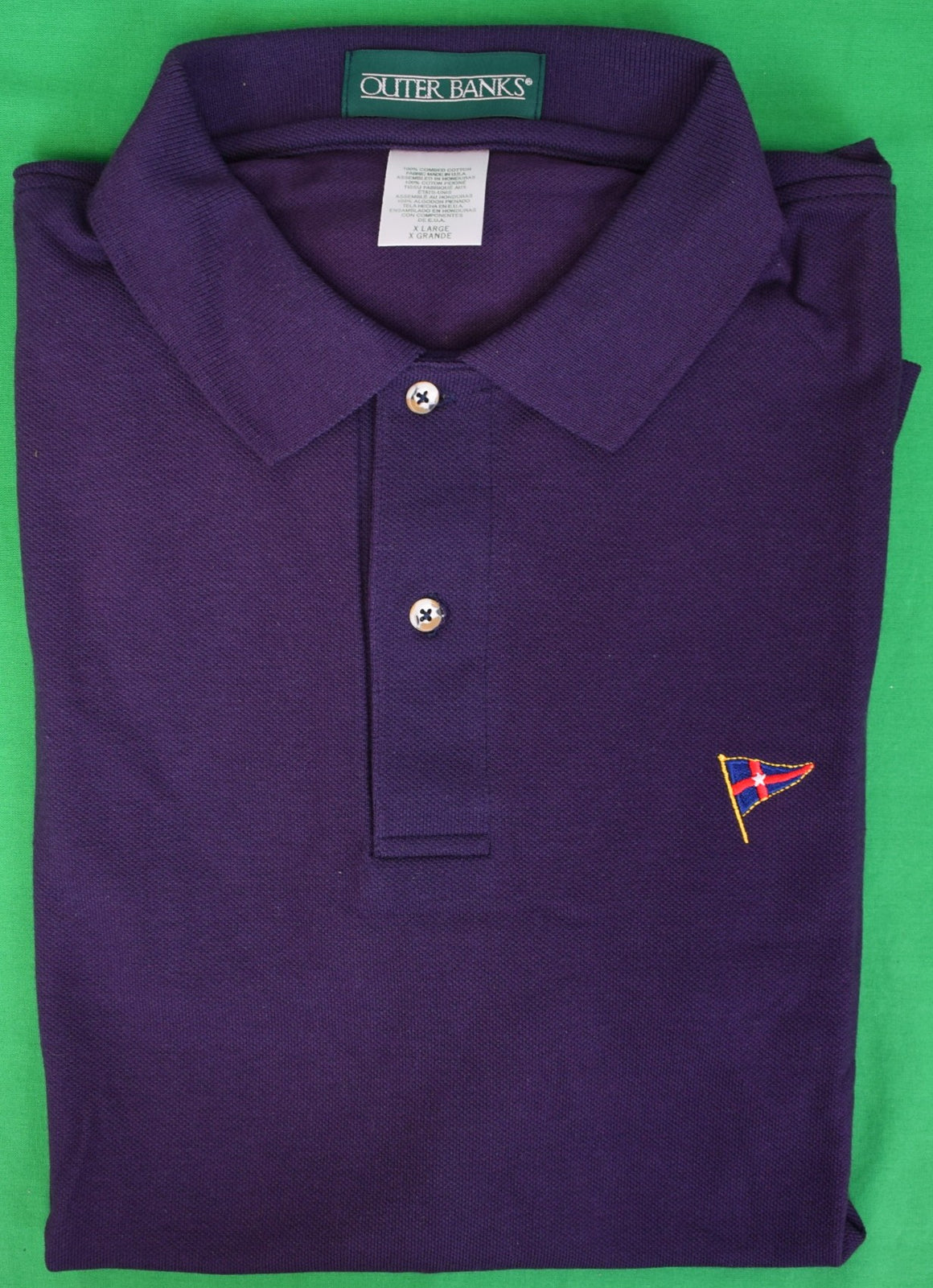 "New York Yacht Club Navy Cotton Pique Polo Shirt" Sz: XL (NWOT)