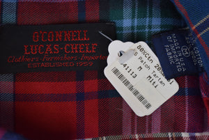 O'Connell's Patch Tartan B/D Cotton/ Wool Sport Shirt Sz M (NWT)