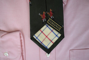 "Cordings Olive w/ Red Hunting Fox Silk Tie" (SOLD)