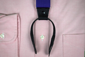 Albert Thurston Made In England Royal Purple Grosgrain Braces (New In Box)