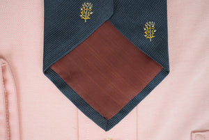 "The Lotos Club New York Member's Blue Silk Tie"