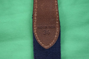 Polo Ralph Lauren Patch Ribbon Repp Stripe Silk Belt Sz 36