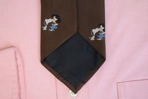 "Chipp x Snoopy & Lucy Brown Club Tie"