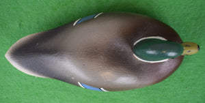 "Abercrombie & Fitch Hand-Carved/ Painted Wood Duck Decoy"