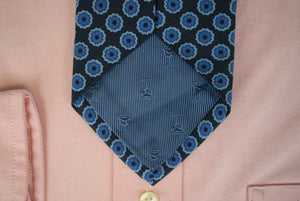 O'Connell's Navy Italian Silk Foulard Tie