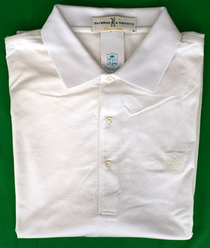 "Lyford Cay Club White Lisle S/S Golf Sport Shirt" Sz XL/ TG (NWT)