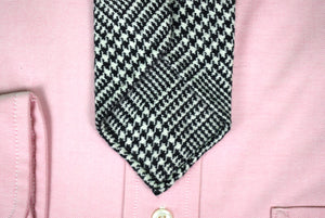 "Drakes Wool/ Angora English Prince Of Wales Plaid Tie"