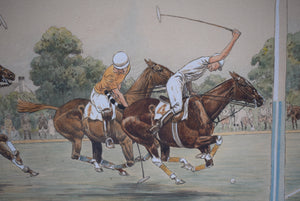 The Derrydale Press American Polo Scenes "The Save" 1930 By Paul Brown