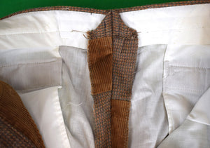 "Chipp Patch Panel Melon/ Green/ Brown Corduroy w/ Tweed Trousers" Sz 40