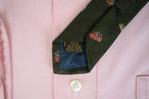 O'Connell's x Atkinsons Olive English Silk Trout Fly Club Tie