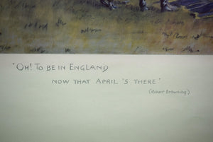 "Oh! To Be In England Now That April's There" (Robert Browning) by Charles "Snaffles" Johnson Payne