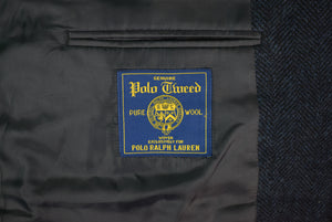 "Polo Ralph Lauren Char Blue Herringbone Tweed Jacket" Sz 48R (New w/ RL Tag) (SOLD)