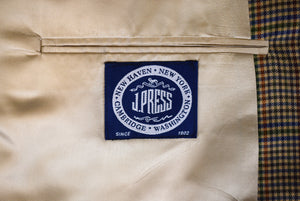 J. Press (Pressidential) Worsted Wool Gun Check Sport Jacket Sz 48L (NWOT)