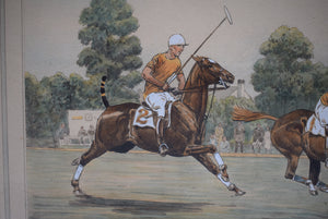 The Derrydale Press American Polo Scenes "The Save" 1930 By Paul Brown