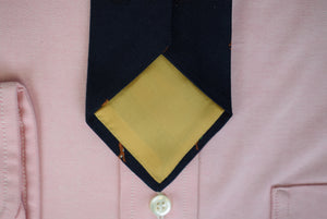 J. Press Navy English Silk Fox-Hunter Tie