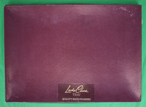 "Annabel's Club London c1989 Menu Embossed On Oxford Blue Lacquer Tray w/ Gilt Trim" (NIB)