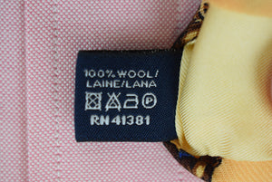 Polo Ralph Lauren Yellow Wool Challis Mallard Duck Club Tie
