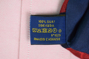 "Polo Ralph Lauren Red/ Navy Club Stripe w/ Crest Italian Silk Tie" (SOLD)