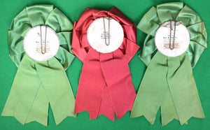 Set x 3 Myopia Hunt Club c1950s Horse Show Ribbons