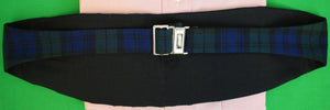 Chipp Black Watch Tartan Worsted Wool Cummerbund Sz M