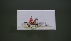 Millbrook Hunt Hallmark Farm Hunter Trials 1998 Watercolor By Jeremy Rugge-Price