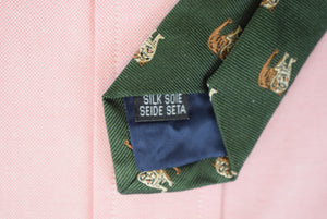 "J. Press Olive Irish Silk w/ Yale Bulldog Club Tie" (SOLD)