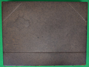 "Abercrombie & Fitch Backgammon Board w/ Italian Leather Case"