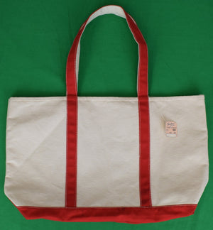 Trimingham's Bermuda Canvas Tote Bag w/ Red Trim (NWT)