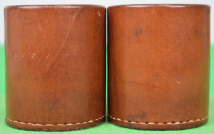 "Pair x Abercrombie & Fitch English Leather Backgammon Dice Cups" (SOLD)