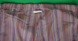 "Paul Smith Signature Rainbow Stripe 2pc Pajamas Sleepwear Set" XL/ TG (NWOT)