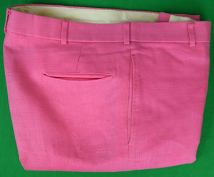 Chipp Hot Pink Linen Trousers Sz 36