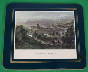 "Box Set x 6 Brooks Brothers Plate Mats w/ English Castle Scenes"