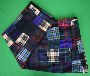 "The Andover Shop Patchwork Tartan Trousers" Sz 42