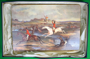 Box Set x 6 Brooks Brothers Fox-Hunt Scene Table Mats Made In England (New in BB Box)