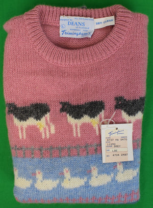 "Trimingham’s Bermuda x Deans Of Scotland Shetland Wool Ladies Fair Isle Sweater Vest" Sz L (NWT)