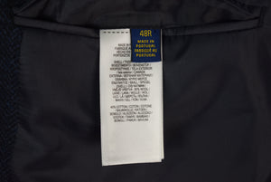 "Polo Ralph Lauren Char Blue Herringbone Tweed Jacket" Sz 48R (New w/ RL Tag) (SOLD)