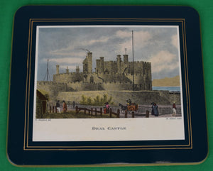 "Box Set x 6 Brooks Brothers Plate Mats w/ English Castle Scenes"