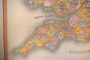 "Map Of The Foxhound Hunt's Of Great Britain Including Kennels" 1984