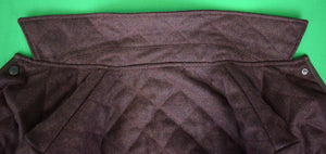 "Paul Stuart Heather Burgundy Quilted Wool Field Jacket Made In England" Sz XXXL (NWOT)