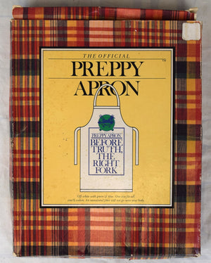 "The Official Preppy Apron Before Truth, The Right Fork" 1981 (NIB)