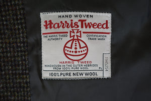 "J. Press Char Olive Tic Weave Harris Tweed Wool Sport Coat" Sz 44R (NW$895T)