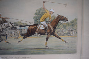 The Derrydale Press American Polo Scenes "Down The Field" 1930 By Paul Brown