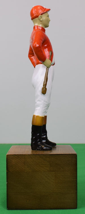 The "21" Club Red Jockey w/ White Diagonal Sash & Brass Plaque