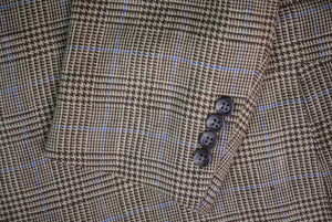 Polo Ralph Lauren Linen Brown Glen Plaid Sport Jacket Sz 46L (New w/ RL Tag)
