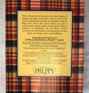 "The Official Preppy Apron Before Truth, The Right Fork" 1981 (NIB)