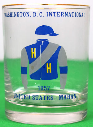 Set x 8 Washington D.C. International 1952-1959 Jockey Glasses