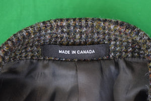 "J. Press Char Olive Tic Weave Harris Tweed Wool Sport Coat" Sz 44R (NW$895T)