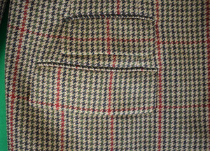 "The Andover Shop District Check Scottish Olive Tweed c1998 Sport Coat" Sz 39R